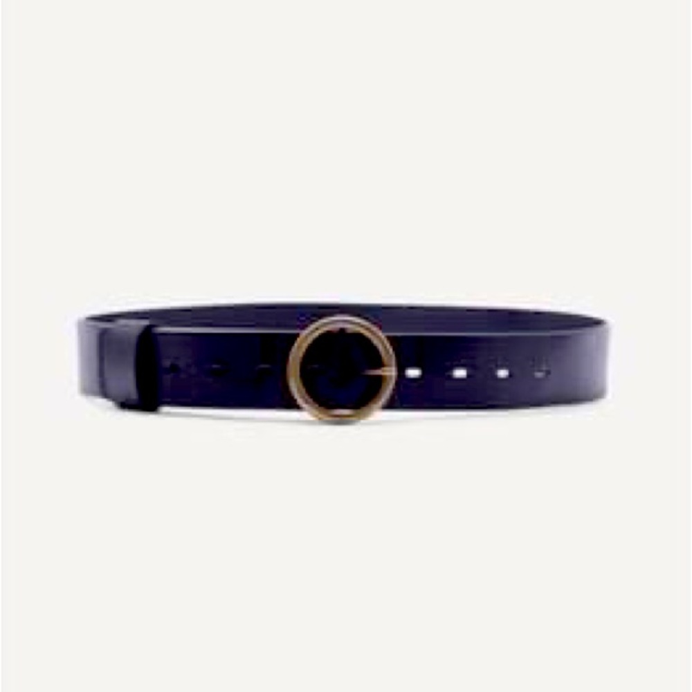 BA&SH black leather belt—like new!